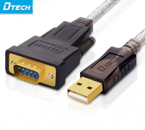 DTECH Geunine USB to Serial Adapter with RS232 DB9 Male